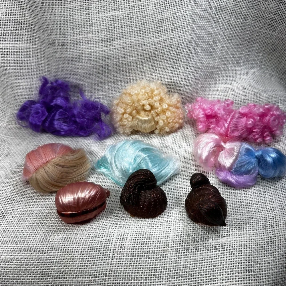 LOL Surprise Doll Hair Lot Wigs & Accessories Mixed Bundle Hairgoals Series 9pc